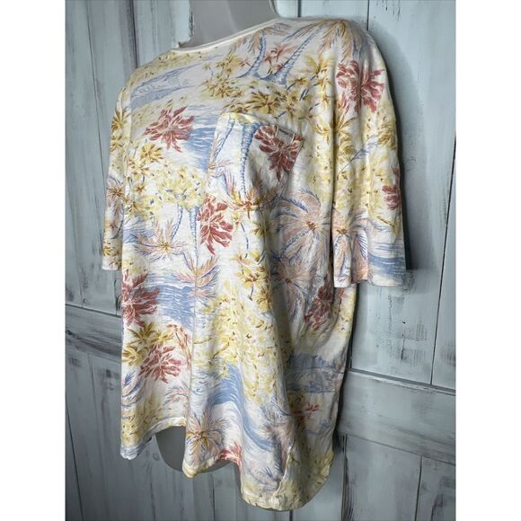 BILLABONG WRANGLER WESTERN SHORES OVERSIZED RELAXED POCKET T-SHIRT BEACH PALM S - Picture 4 of 15